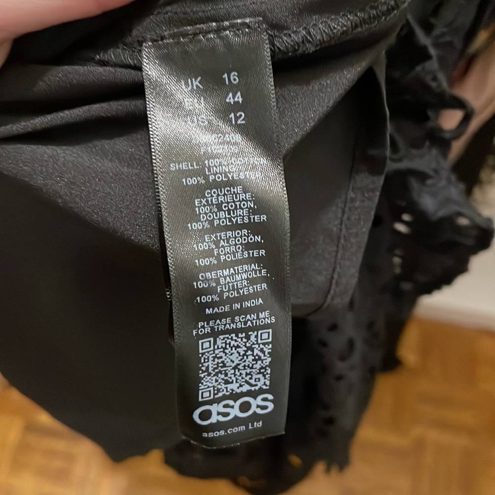 ASOS EDITION Balloon Sleeves Broderie Midi Dress - Picture 5 of 7
